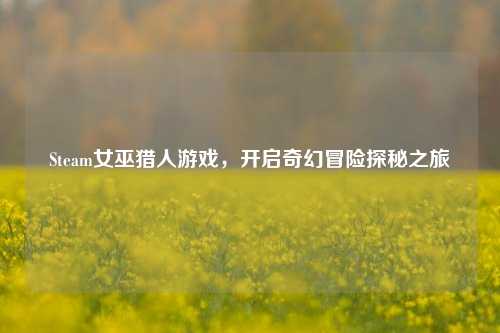 Steam女巫猎人游戏，开启奇幻冒险探秘之旅