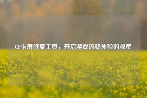 CF卡屏修复工具,开启游戏流畅体验的救星
