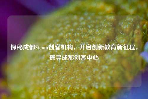 探秘成都Steam创客机构，开启创新教育新征程，探寻成都创客中心