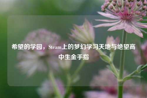 希望的学园，Steam上的梦幻学习天地与绝望高中生金手指