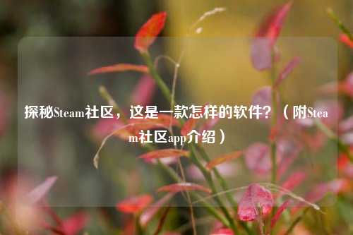 探秘Steam社区,这是一款怎样的软件?(附Steam社区app介绍)