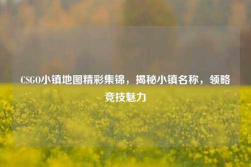 CSGO小镇地图精彩集锦，揭秘小镇名称，领略竞技魅力