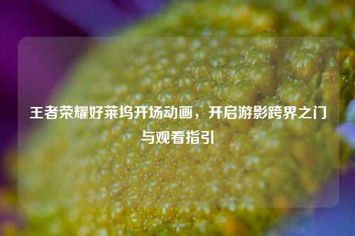 王者荣耀好莱坞开场动画，开启游影跨界之门与观看指引