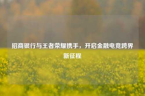 招商银行与王者荣耀携手，开启金融电竞跨界新征程