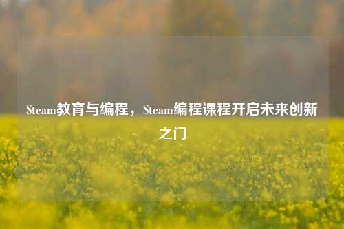 Steam教育与编程，Steam编程课程开启未来创新之门