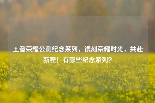 王者荣耀公测纪念系列，镌刻荣耀时光，共赴新程！有哪些纪念系列？