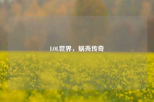 LOL世界，蜗壳传奇