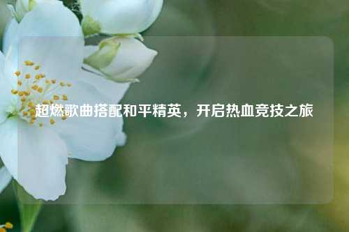 超燃歌曲搭配和平精英，开启热血竞技之旅