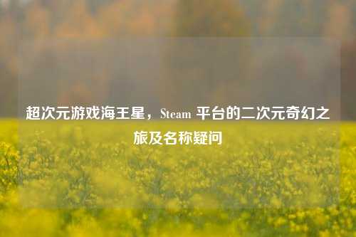 超次元游戏海王星，Steam 平台的二次元奇幻之旅及名称疑问