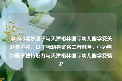 中CSGO黑纱喷子与天津格林国际幼儿园学费关联性不强，以下标题尝试将二者融合，CSGO黑纱喷子独特魅力与天津格林国际幼儿园学费情况