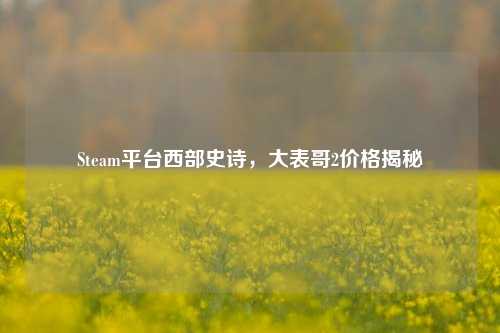 Steam平台西部史诗,大表哥2价格揭秘