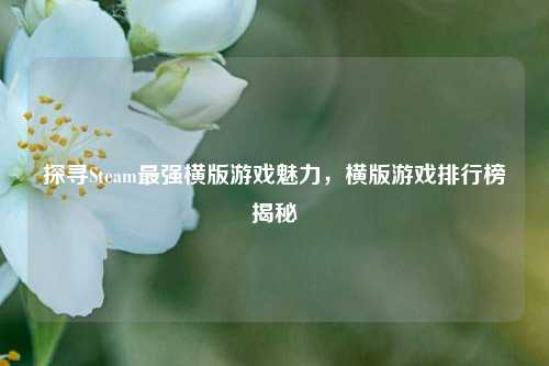 探寻Steam最强横版游戏魅力，横版游戏排行榜揭秘