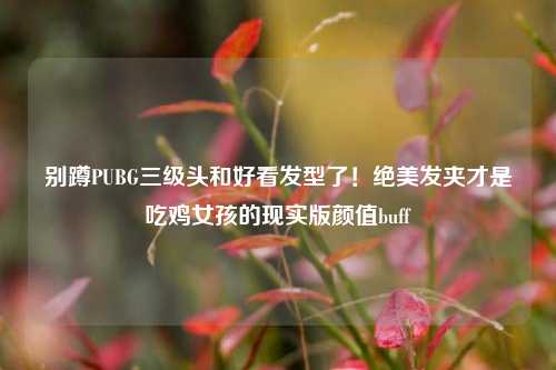 别蹲PUBG三级头和好看发型了！绝美发夹才是吃鸡女孩的现实版颜值buff