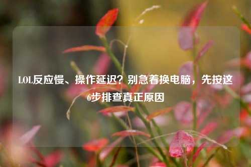 LOL反应慢、操作延迟？别急着换电脑，先按这6步排查真正原因