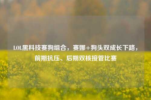 LOL黑科技赛狗组合，赛娜+狗头双成长下路，前期抗压、后期双核接管比赛