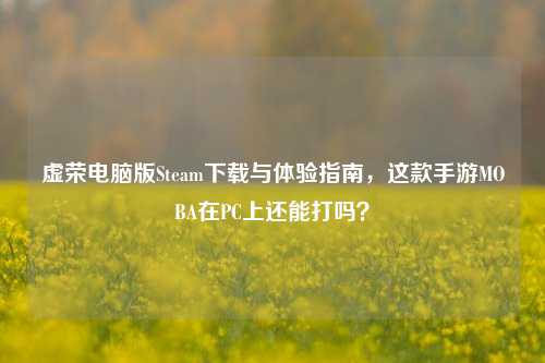 虚荣电脑版Steam下载与体验指南，这款手游MOBA在PC上还能打吗？