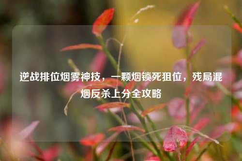 逆战排位烟雾神技，一颗烟锁死狙位，残局混烟反杀上分全攻略