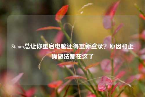Steam总让你重启电脑还得重新登录？原因和正确做法都在这了
