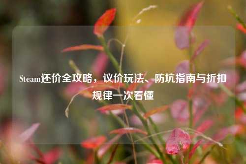 Steam还价全攻略，议价玩法、防坑指南与折扣规律一次看懂