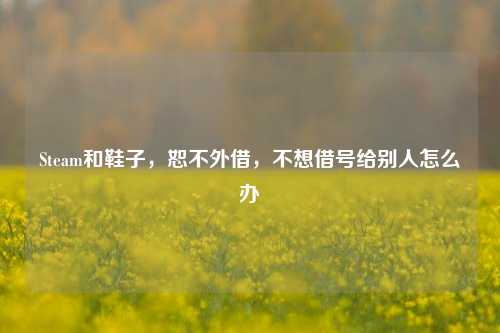 Steam和鞋子，恕不外借，不想借号给别人怎么办