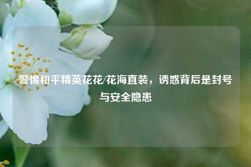警惕和平精英花花/花海直装，诱惑背后是封号与安全隐患