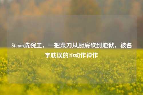 Steam洗碗工，一把菜刀从厨房砍到地狱，被名字耽误的2D动作神作
