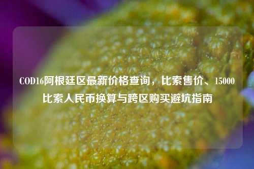COD16阿根廷区最新价格查询，比索售价、15000比索人民币换算与跨区购买避坑指南