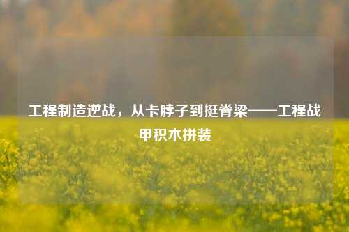 工程制造逆战，从卡脖子到挺脊梁——工程战甲积木拼装
