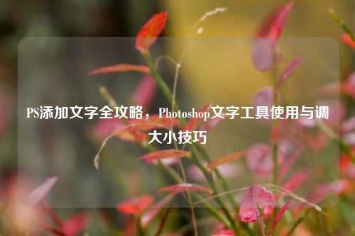 PS添加文字全攻略，Photoshop文字工具使用与调大小技巧