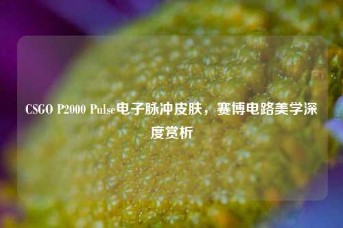 CSGO P2000 Pulse电子脉冲皮肤，赛博电路美学深度赏析