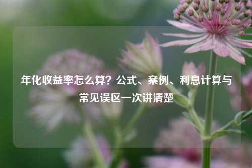 年化收益率怎么算？公式、案例、利息计算与常见误区一次讲清楚