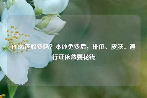 PUBG还收费吗？本体免费后，排位、皮肤、通行证依然要花钱