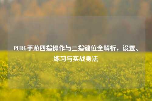 PUBG手游四指操作与三指键位全解析，设置、练习与实战身法