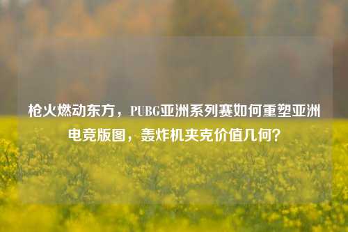 枪火燃动东方，PUBG亚洲系列赛如何重塑亚洲电竞版图，轰炸机夹克价值几何？