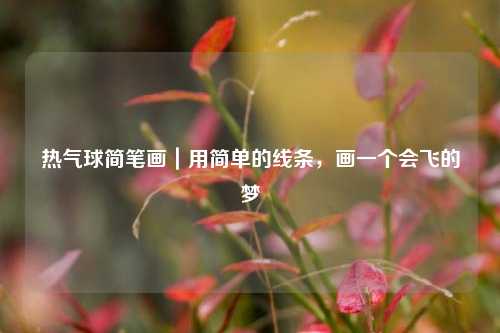 热气球简笔画｜用简单的线条，画一个会飞的梦