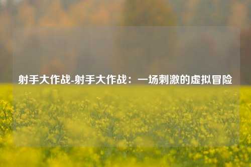 射手大作战-射手大作战：一场刺激的虚拟冒险