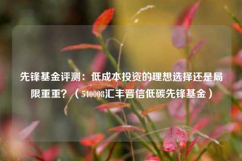 先锋基金评测：低成本投资的理想选择还是局限重重？（540008汇丰晋信低碳先锋基金）