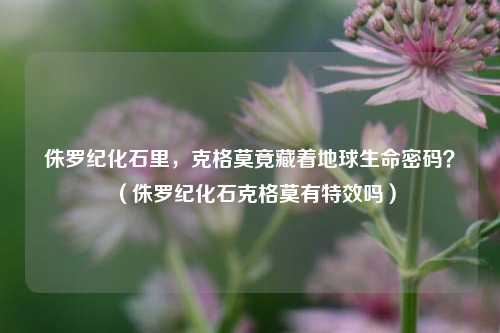 侏罗纪化石里，克格莫竟藏着地球生命密码？（侏罗纪化石克格莫有特效吗）