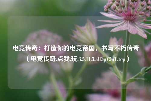 电竞传奇：打造你的电竞帝国，书写不朽传奇（电竞传奇.点我.玩.3.5.11.3.aU3pV5nT.top）